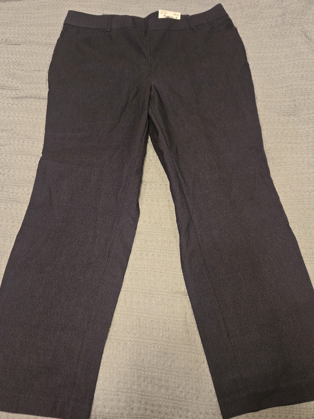 Wide-Leg Women's Navy Dress Pants - Classic Workwear